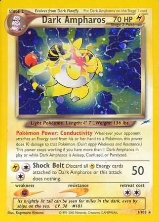 Dark Ampharos (1/105) [Neo Destiny Unlimited] | Eastridge Sports Cards & Games