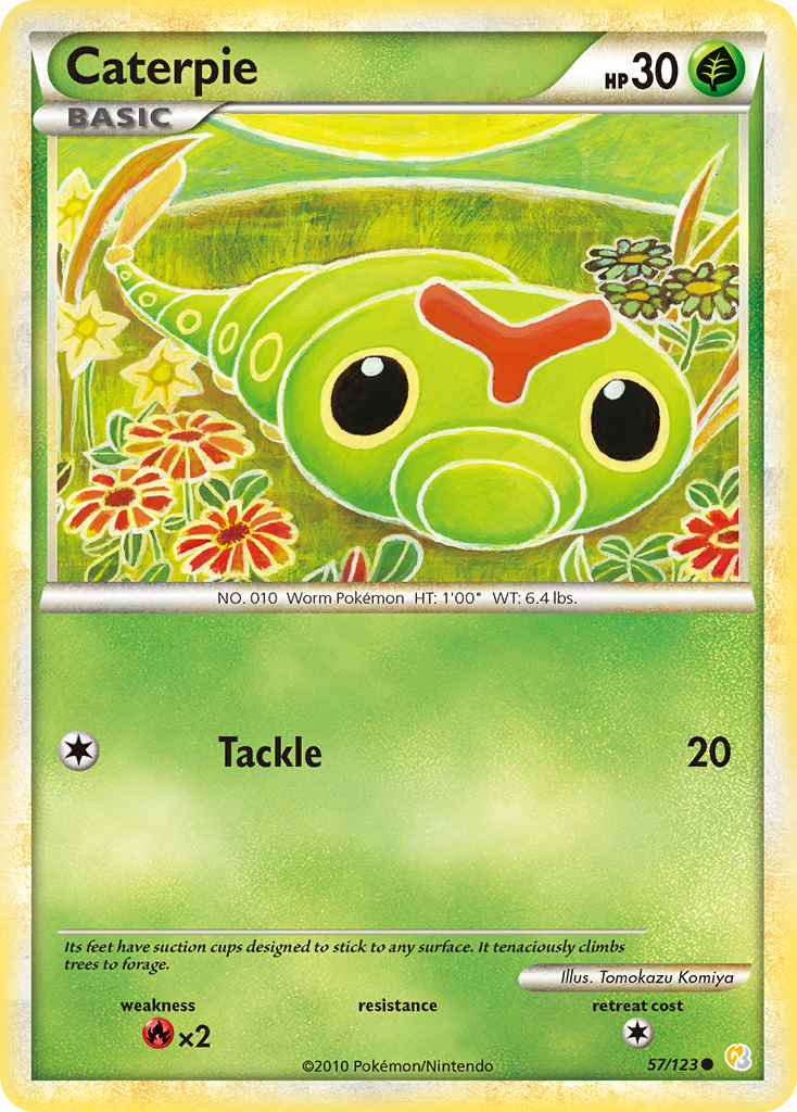 Caterpie (57/123) [HeartGold & SoulSilver: Base Set] | Eastridge Sports Cards & Games