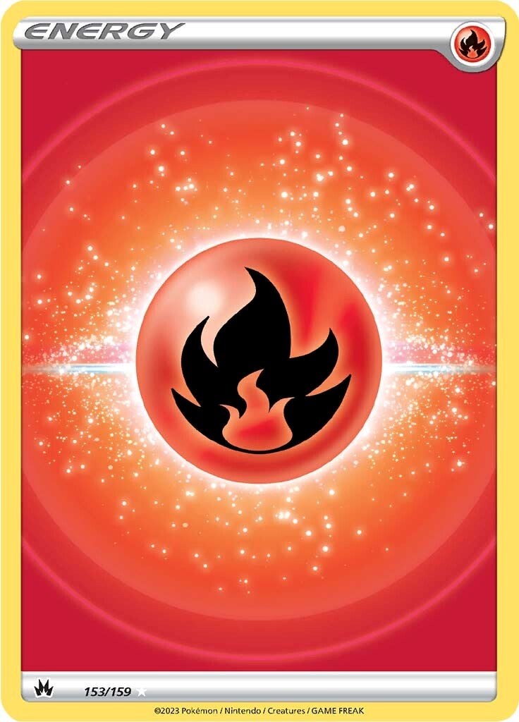 Fire Energy (153/159) (Texture Full Art) [Sword & Shield: Crown Zenith] | Eastridge Sports Cards & Games