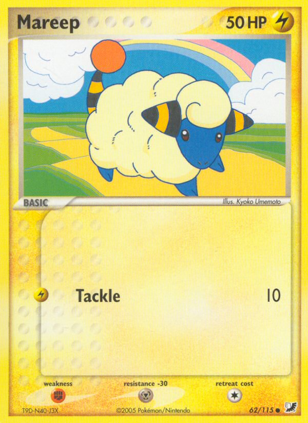 Mareep (62/115) [EX: Unseen Forces] | Eastridge Sports Cards & Games