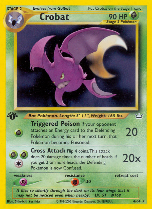 Crobat (4/64) [Neo Revelation 1st Edition] | Eastridge Sports Cards & Games