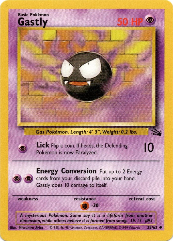 Gastly (33/62) [Fossil Unlimited] | Eastridge Sports Cards & Games