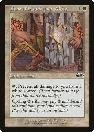 Rune of Protection: White [Urza's Saga] | Eastridge Sports Cards & Games