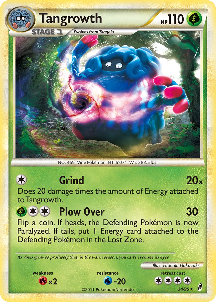 Tangrowth (34/95) (Theme Deck Exclusive) [HeartGold & SoulSilver: Call of Legends] | Eastridge Sports Cards & Games