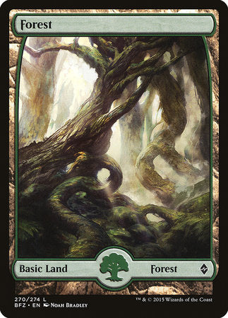 Forest (270) - Full Art [Battle for Zendikar] | Eastridge Sports Cards & Games