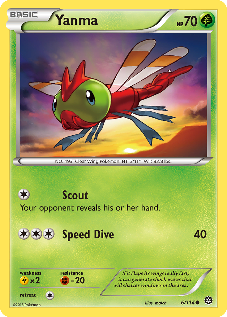 Yanma (6/114) [XY: Steam Siege] | Eastridge Sports Cards & Games