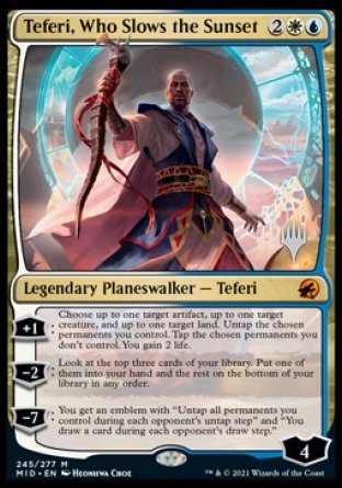 Teferi, Who Slows the Sunset (Promo Pack) [Innistrad: Midnight Hunt Promos] | Eastridge Sports Cards & Games