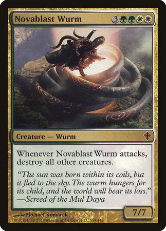 Novablast Wurm [Worldwake] | Eastridge Sports Cards & Games