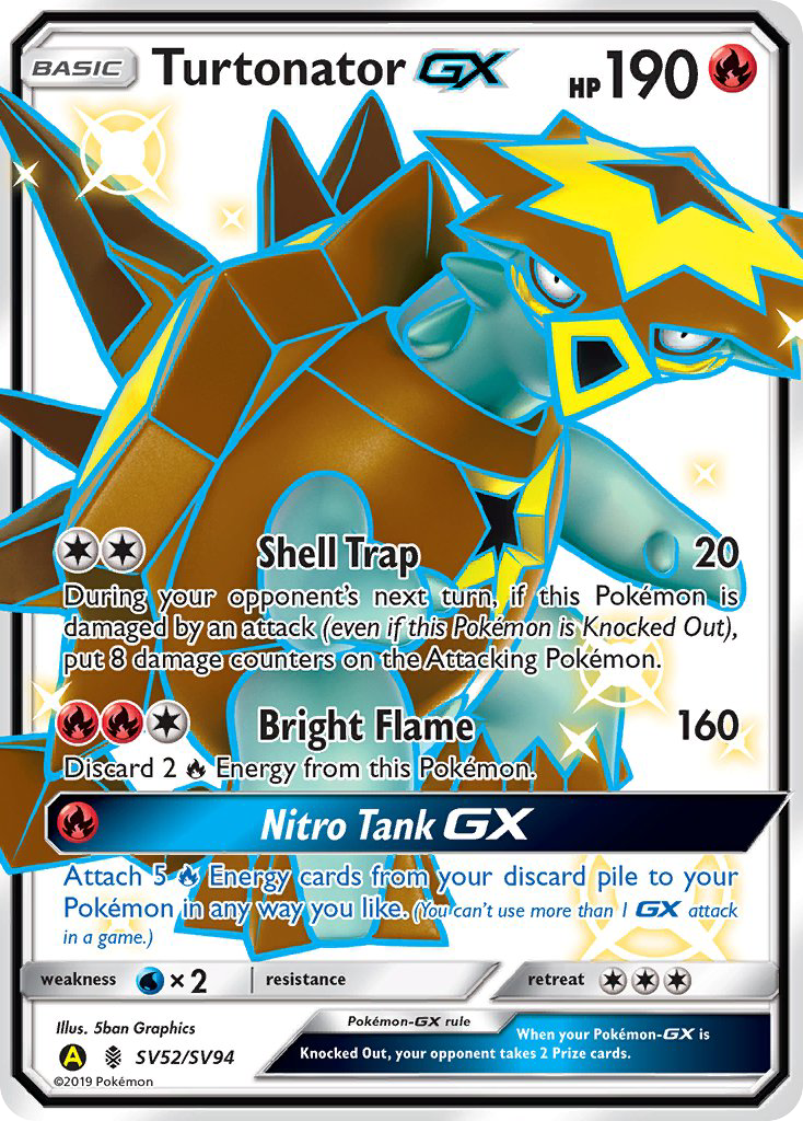 Turtonator GX (SV52/SV94) [Sun & Moon: Hidden Fates - Shiny Vault] | Eastridge Sports Cards & Games