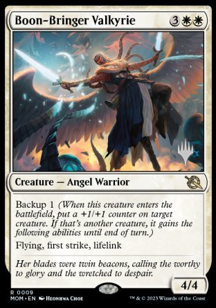 Boon-Bringer Valkyrie (Promo Pack) [March of the Machine Promos] | Eastridge Sports Cards & Games