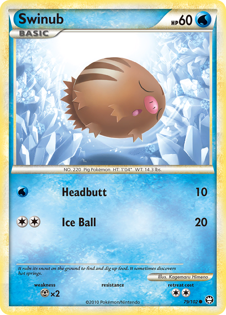 Swinub (79/102) [HeartGold & SoulSilver: Triumphant] | Eastridge Sports Cards & Games