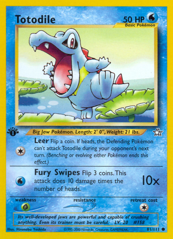 Totodile (81/111) [Neo Genesis 1st Edition] | Eastridge Sports Cards & Games