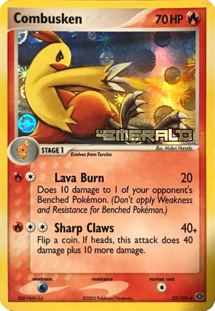 Combusken (25/106) (Stamped) [EX: Emerald] | Eastridge Sports Cards & Games