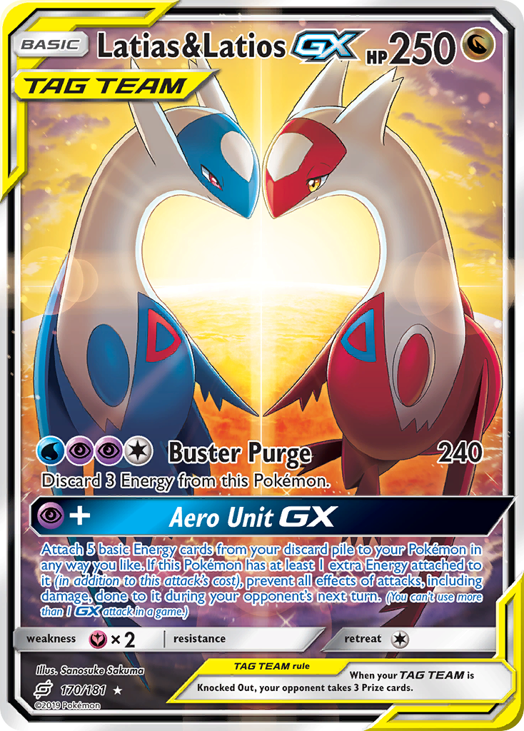 Latias & Latios GX (170/181) [Sun & Moon: Team Up] | Eastridge Sports Cards & Games