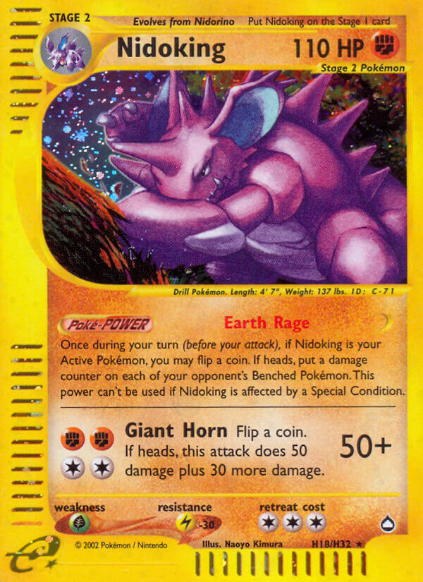 Nidoking (H18/H32) [Aquapolis] | Eastridge Sports Cards & Games