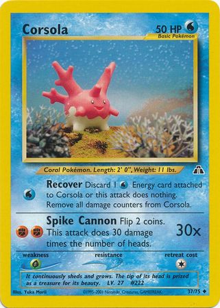 Corsola (37/75) [Neo Discovery Unlimited] | Eastridge Sports Cards & Games