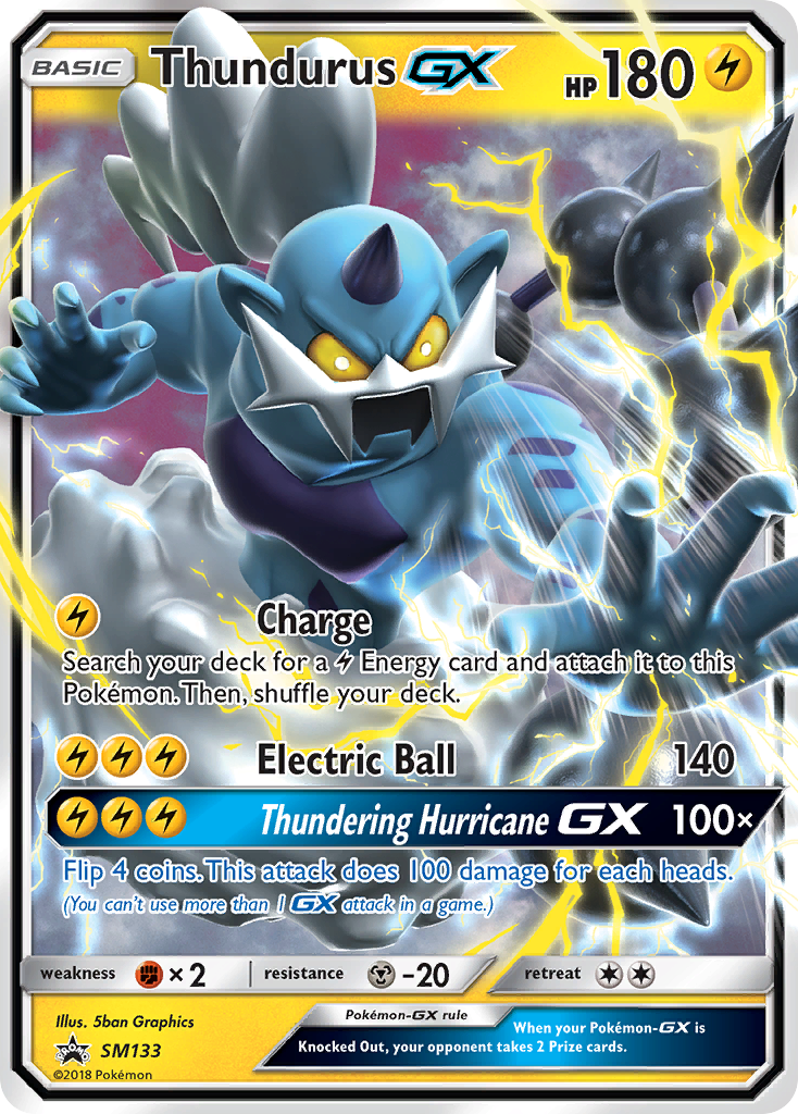 Thundurus GX (SM133) [Sun & Moon: Black Star Promos] | Eastridge Sports Cards & Games