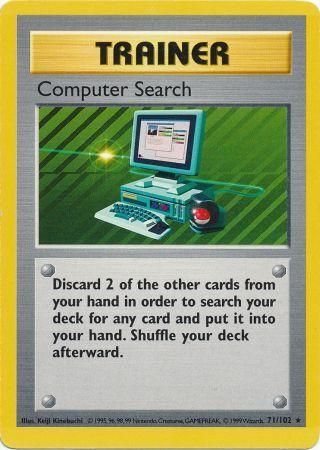 Computer Search (71/102) [Base Set Shadowless Unlimited] | Eastridge Sports Cards & Games
