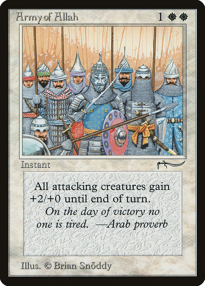Army of Allah (Light Mana Cost) [Arabian Nights] | Eastridge Sports Cards & Games