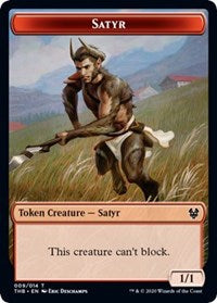 Satyr // Spider Double-sided Token [Theros Beyond Death Tokens] | Eastridge Sports Cards & Games