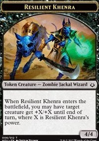 Resilient Khenra // Cat Double-sided Token [Hour of Devastation Tokens] | Eastridge Sports Cards & Games