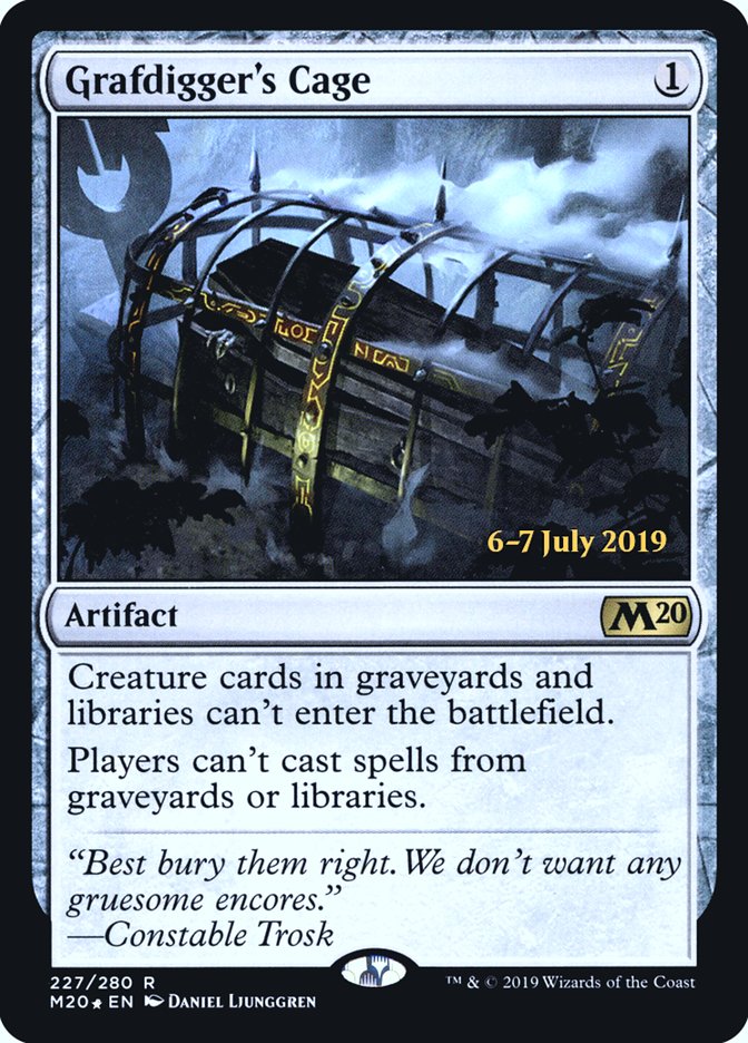 Grafdigger's Cage  [Core Set 2020 Prerelease Promos] | Eastridge Sports Cards & Games