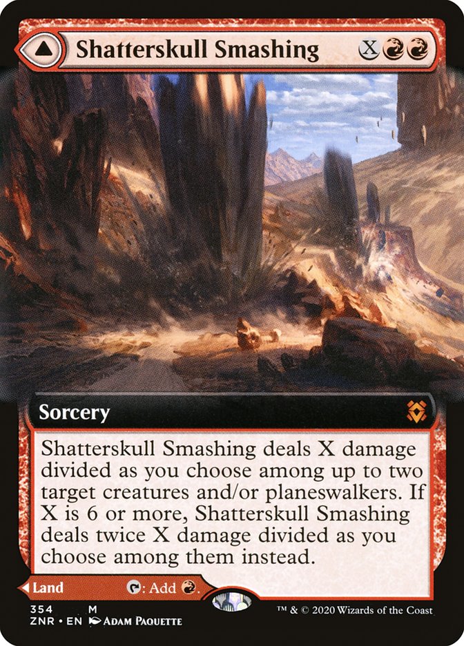 Shatterskull Smashing // Shatterskull, the Hammer Pass (Extended Art) [Zendikar Rising] | Eastridge Sports Cards & Games