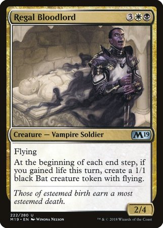 Regal Bloodlord [Core Set 2019] | Eastridge Sports Cards & Games
