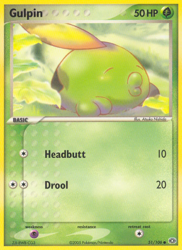 Gulpin (51/106) [EX: Emerald] | Eastridge Sports Cards & Games