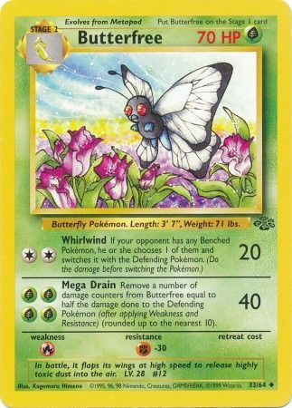 Butterfree (33/64) [Jungle Unlimited] | Eastridge Sports Cards & Games
