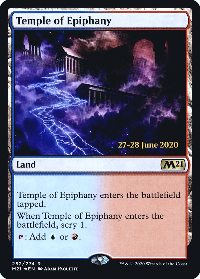 Temple of Epiphany  [Core Set 2021 Prerelease Promos] | Eastridge Sports Cards & Games