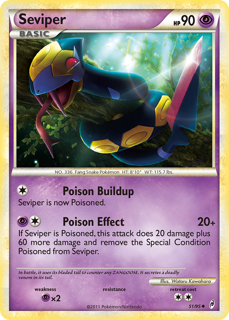 Seviper (51/95) [HeartGold & SoulSilver: Call of Legends] | Eastridge Sports Cards & Games