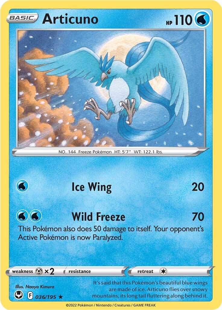 Articuno (036/195) [Sword & Shield: Silver Tempest] | Eastridge Sports Cards & Games