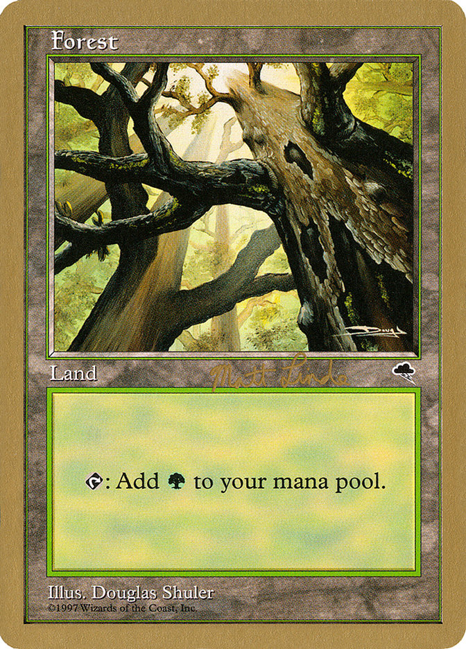 Forest (ml347a) (Matt Linde) [World Championship Decks 1999] | Eastridge Sports Cards & Games