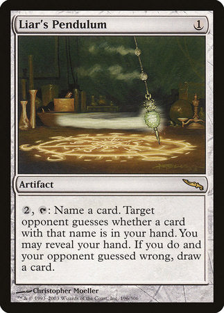 Liar's Pendulum [Mirrodin] | Eastridge Sports Cards & Games