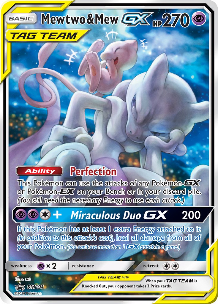 Mewtwo & Mew GX (SM191) [Sun & Moon: Black Star Promos] | Eastridge Sports Cards & Games