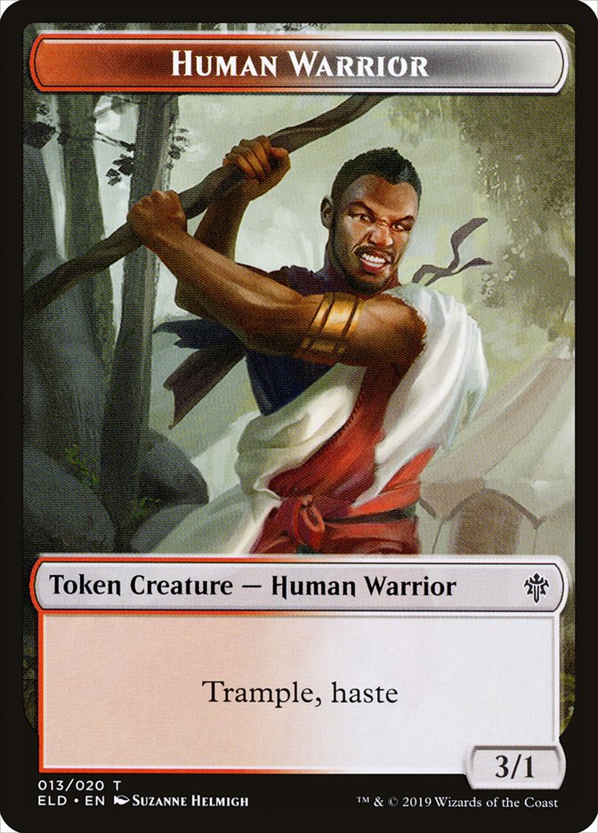 Human Warrior [Throne of Eldraine Tokens] | Eastridge Sports Cards & Games