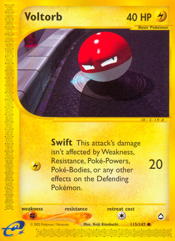 Voltorb (115/147) [Aquapolis] | Eastridge Sports Cards & Games