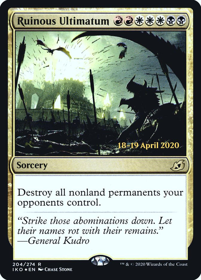 Ruinous Ultimatum  [Ikoria: Lair of Behemoths Prerelease Promos] | Eastridge Sports Cards & Games