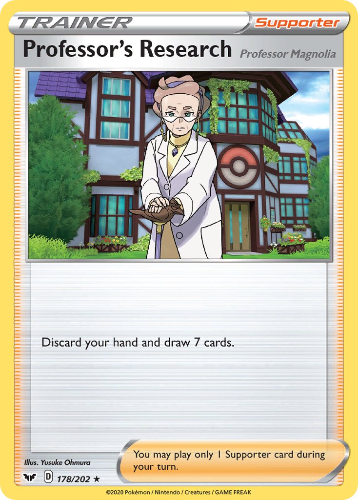 Professor's Research (178/202) [Sword & Shield: Base Set] | Eastridge Sports Cards & Games