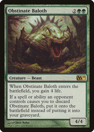 Obstinate Baloth [Magic 2011] | Eastridge Sports Cards & Games