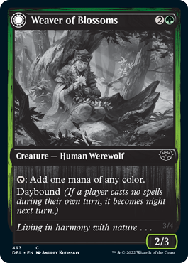 Weaver of Blossoms // Blossom-Clad Werewolf [Innistrad: Double Feature] | Eastridge Sports Cards & Games