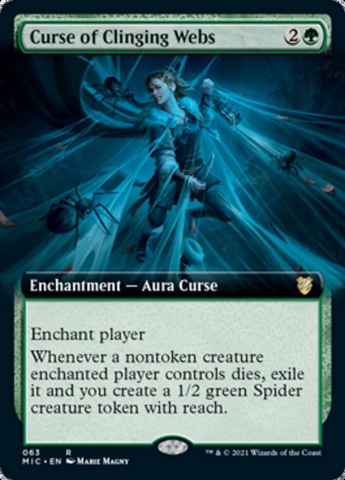 Curse of Clinging Webs (Extended) [Innistrad: Midnight Hunt Commander] | Eastridge Sports Cards & Games