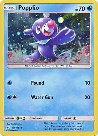 Popplio (39/149) (Cosmos Holo) [Sun & Moon: Base Set] | Eastridge Sports Cards & Games