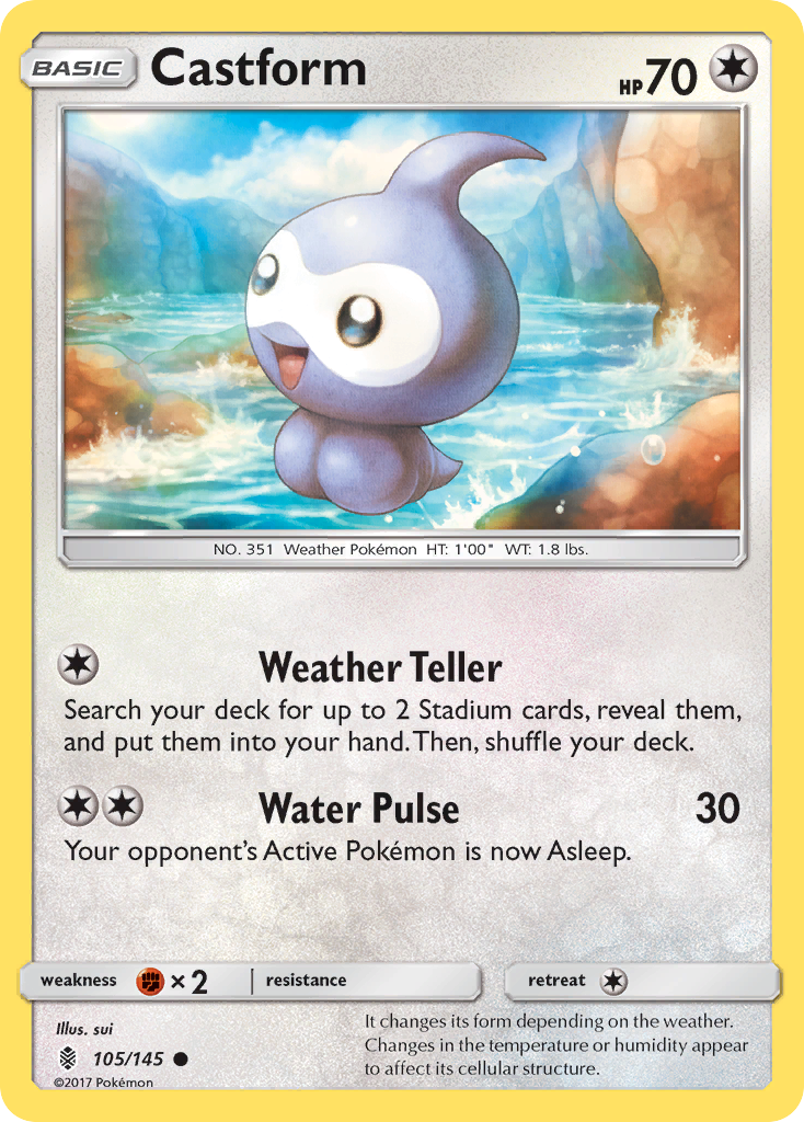 Castform (105/145) [Sun & Moon: Guardians Rising] | Eastridge Sports Cards & Games