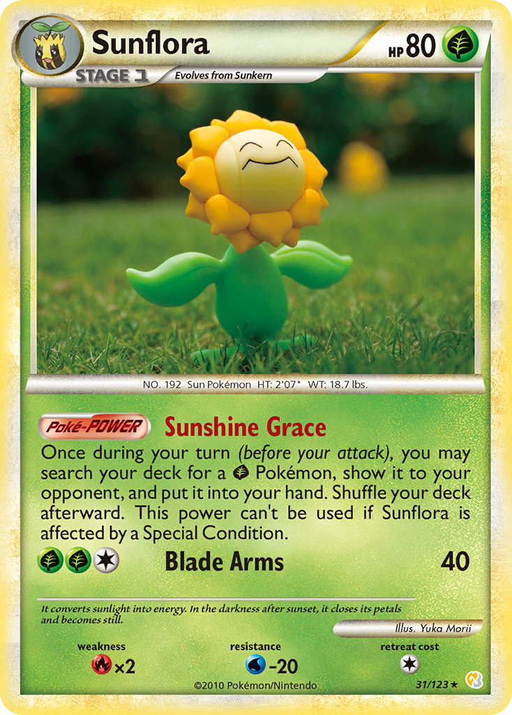 Sunflora (31/123) [HeartGold & SoulSilver: Base Set] | Eastridge Sports Cards & Games