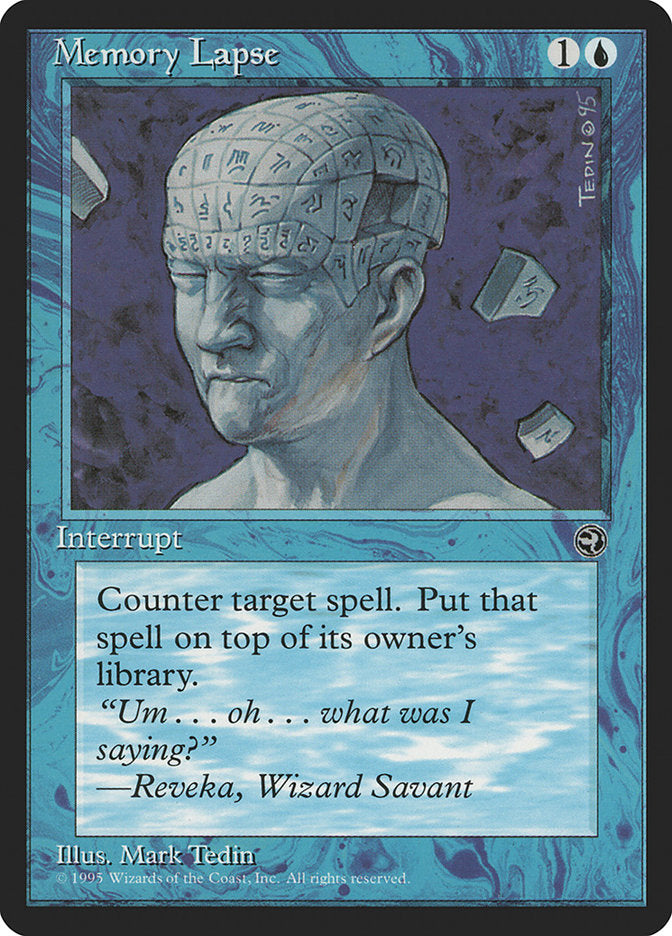 Memory Lapse (Reveka Flavor Text) [Homelands] | Eastridge Sports Cards & Games