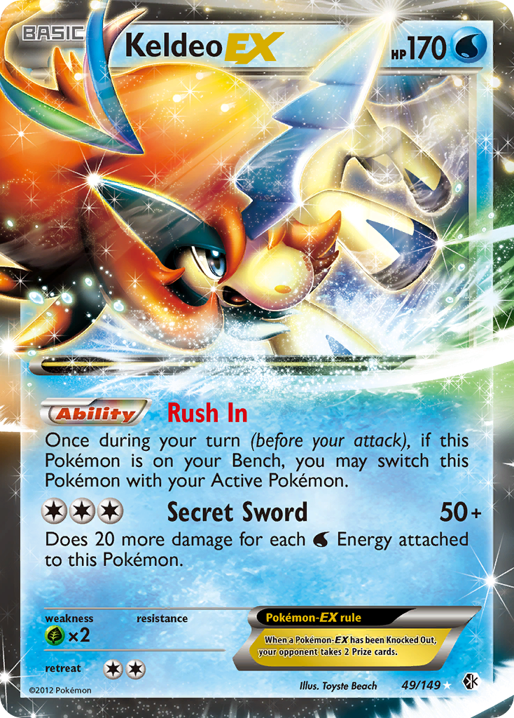 Keldeo EX (49/149) [Black & White: Boundaries Crossed] | Eastridge Sports Cards & Games