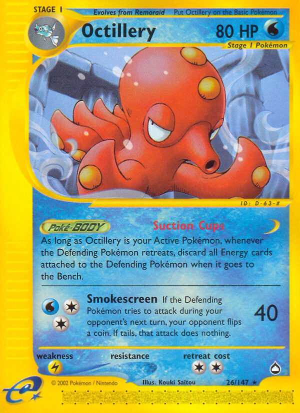 Octillery (26/147) [Aquapolis] | Eastridge Sports Cards & Games