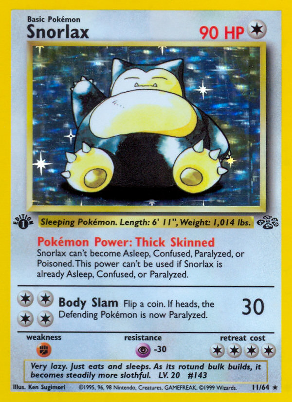 Snorlax (11/64) [Jungle 1st Edition] | Eastridge Sports Cards & Games